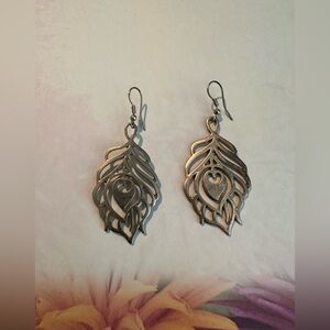 Peacock Feather Bohemian Earrings 💫